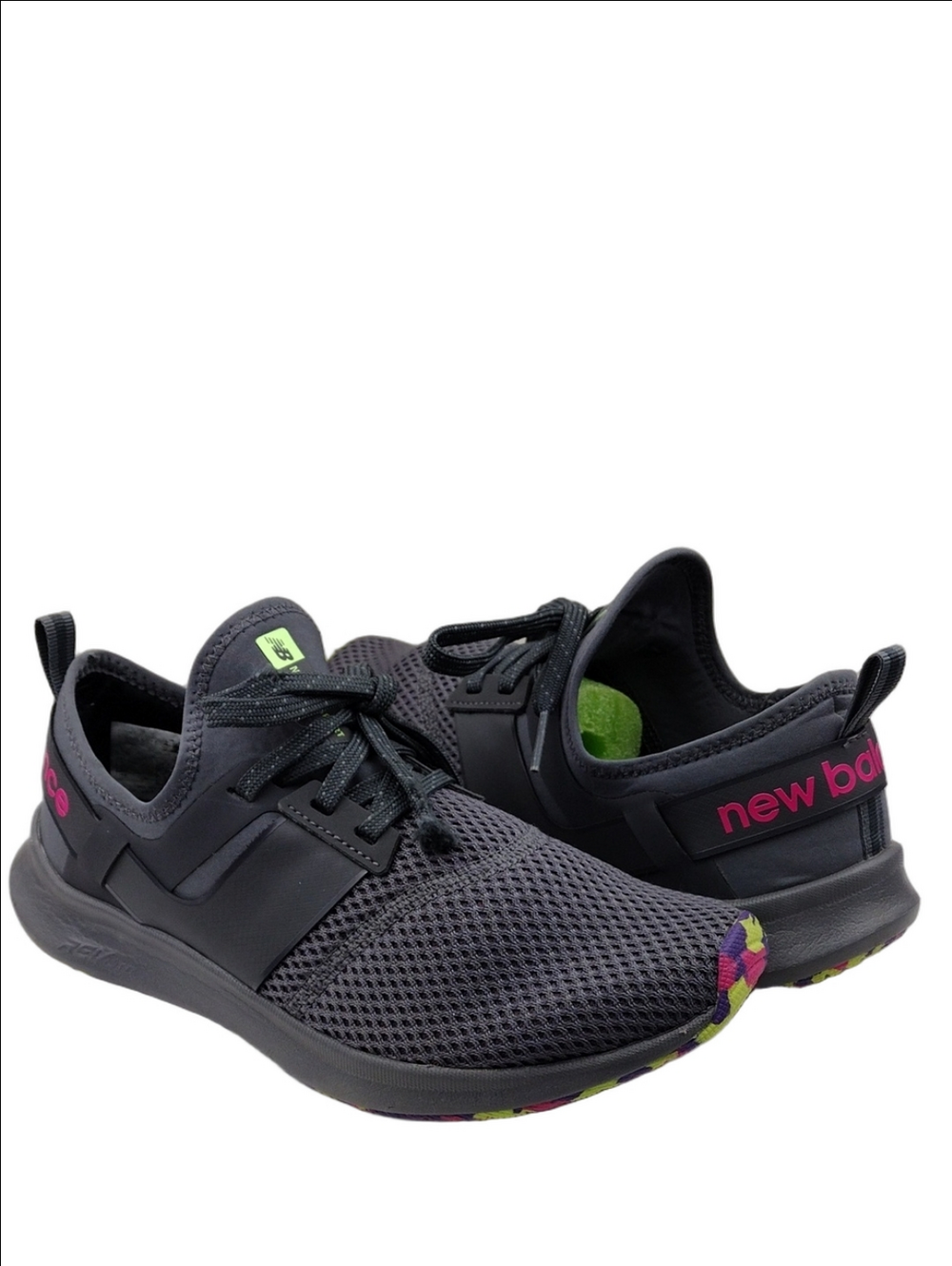 New Balance Nergize Sport Castle Rock Pink Round Toe Mesh Lace Up Athletic Shoe